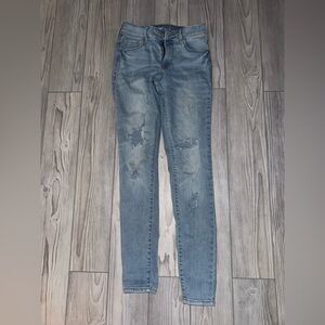 Old Navy Light Blue Distressed Skinny Jeans